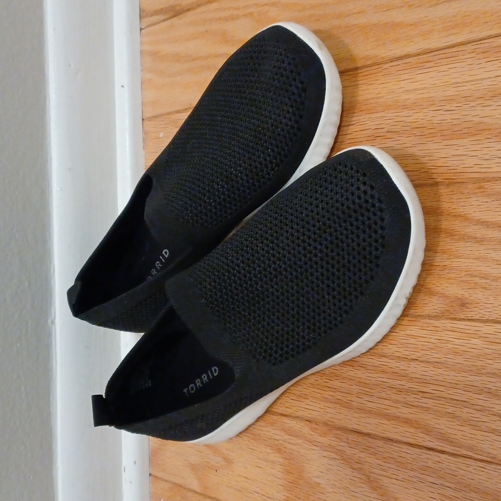 Torrid Black Mesh Knit Sneaker
